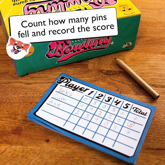 Ten Bone Bowling Dog Board Game A Family Party Game for You and Your Dog - Picture 3 of 6